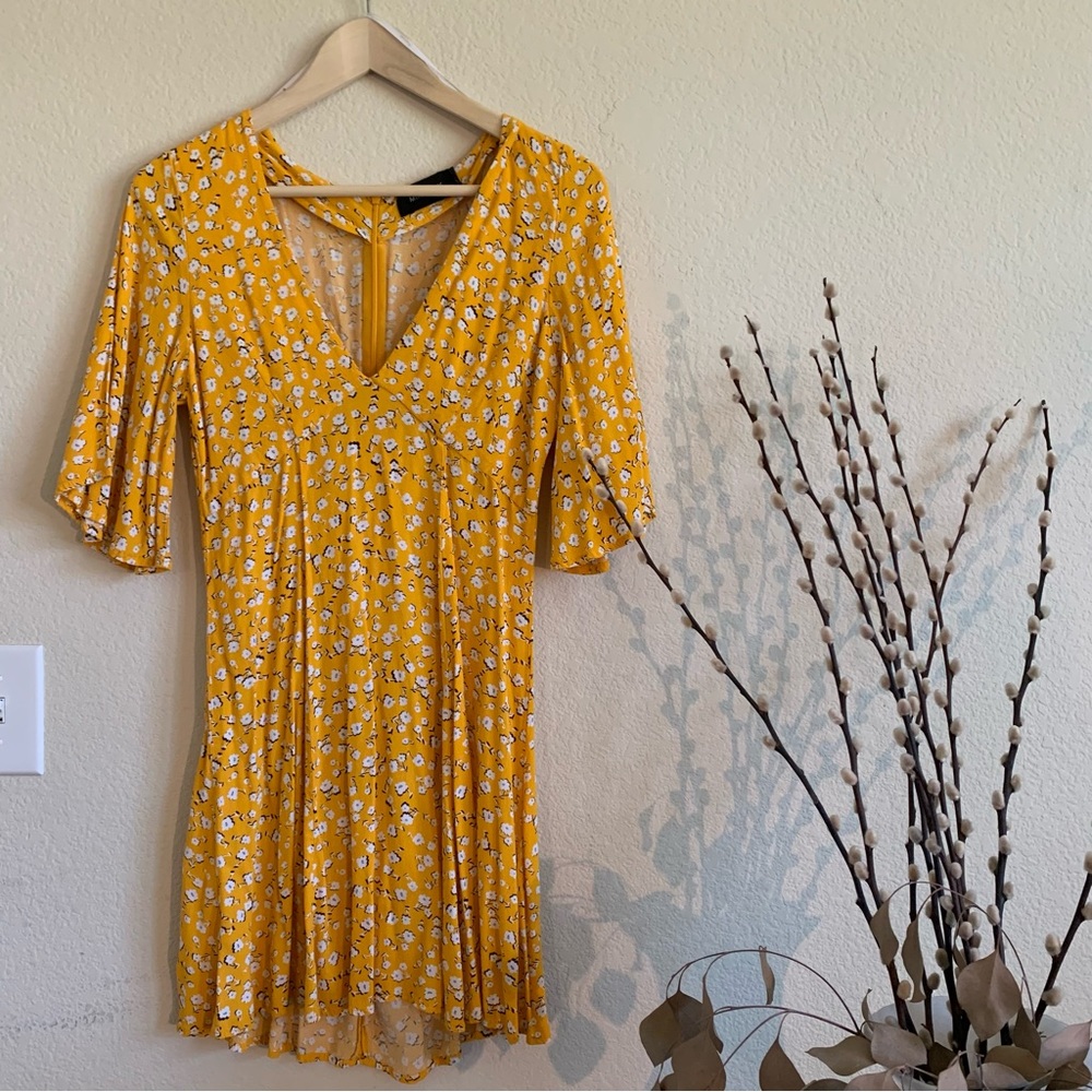 Minkpink Yellow Floral Dress